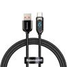 Baseus Display Fast Charging Data Cable USB A to Type-C 5A 1m Black