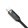 Baseus Display Fast Charging Data Cable USB A to Type-C 5A 1m Black