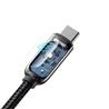 Baseus Display Fast Charging Data Cable USB A to Type-C 5A 1m Black