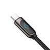 Baseus Display Fast Charging Data Cable USB A to Type-C 5A 2m Black