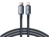 Baseus Crystal Shine Series Fast Charging Data Cable Type-C to Lightning, 20W, 1.2m, Black