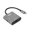 iCAN Type C to Dual HDMI Adapter + PD Charging, Dual 4K@60Hz, SST+MST,(Open Box)