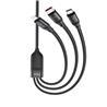 HOCO 3-in-1 Ultra 6A fast charging data cable(for Lightning + Micro USB + Type-C),1.2M(Open Box)