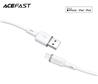 ACEFAST 1.2 Meter MFI USB-A to Lightning Cable, silicone, White(Open Box)