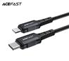 ACEFAST MFI 1.8 Meter USB Type-C to Lightning Cable, aluminum alloy, Bradied, Black(Open Box)