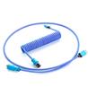 CableMod Pro Coiled Keyboard Cable (Galaxy Blue, USB A to USB Type C, 150cm)