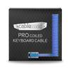 CableMod Pro Coiled Keyboard Cable (Galaxy Blue, USB A to USB Type C, 150cm)