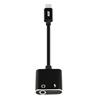 iCAN Type C to 3.5mm Audio + Type C charging Adapter, Dark Grey(Open Box)