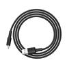 ACEFAST 1.2 Meter MFI USB-A to Lightning Cable, silicone, Black