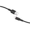 ACEFAST 1.2 Meter MFI USB-A to Lightning Cable, silicone, Black