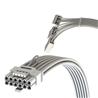 iCAN PCIE 5.0 12VHPWR 16Pin (12+4) to 3 x 8Pin - 30cm, White(Open Box)