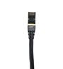 Micro Connectors 25 Feet Cat8 SFTP RJ45 Patch 26AWG Cable (Black)