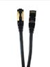 Micro Connectors 25 Feet Cat8 SFTP RJ45 Patch 26AWG Cable (Black)