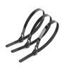 iCAN 100pcs Reusable Nylon Cable Tie 150mm, Black