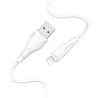 Borofone "BX18 Optimal" charging data cable for iP, 2m (6.6ft), White