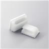 iCAN - Lot de 100 clips de câble auto-adhésifs 13 x 16 mm, blanc