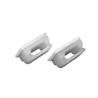 iCAN - Lot de 100 clips de câble auto-adhésifs 13 x 16 mm, blanc