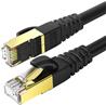 iCAN CAT8 Ethernet Patch Cable, High Speed 40Gbps 2000MHz, Double Shielded S/FTP 26AWG, 7FT, Black