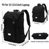 KINGSLONG 15.6" Carry-on Travel Laptop Backpack, Black