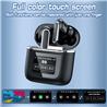 iCAN YX-27-BK TWS, ANC, ENC, Wireless Earbuds with Smart Screen