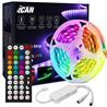 iCAN 32.8FT RGB Strip Light, Remote Control, Music Sync Function(Open Box)