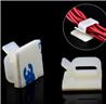iCAN 100 pcs Clips de câble auto-adhésifs de type R 14,5 x 16 mm, Blanc