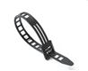 iCAN Attache-Câble Nylon Perforée Réutilisable, 9mm x 150mm, 100pcs, Noir