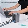 Choetech 15-in-1 USB-C 100W Quadruple Display Docking Station(Open Box)