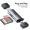 iCAN RSH-DK01 USB3.0 and Type C 3.0 Memory Card Reader for SD+TF