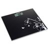 HOMEIMAGE tempered glass bath scale, midnight flower - up to 330 lbs./150kg.