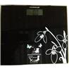 HOMEIMAGE tempered glass bath scale, midnight flower - up to 330 lbs./150kg.