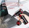 iCAN TAD072 Portable Storm Air Duster, 84000 RPM, 1600 mAh * 3 Battery Powered, 5 V 2 A 60 W, Blowing Force:3.4 OZ, Silver Gray
