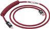 iCAN Type-A Male to Type-C Male Keyboard Cable, Red, 5ft
