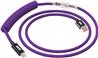 iCAN Type-A Male to Type-C Male Keyboard Cable, Purple, 5ft