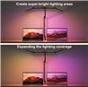 iCAN LED Clamp Desk Lamp with RGB Color Changing, Music Sync.