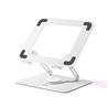 iCAN H26 Laptop and Tablet Ergonomic Stand, Height & Angle Adjustable and Rotatable, White.(Open Box)