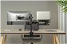 Brateck Support 2-en-1 réglable à double bras pour écran et ordinateur portable