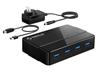 Orico 4-Port USB 3.0 Hub, 12V 2A Power Adapter, Dual Mode Power Supply(Open Box)