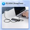 ORICO 4-Port USB-C 100W Hub with 1.6ft Extension Cable(Open Box)