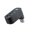 iCAN Mini hub de données USB 3.0 rotatif à 180 degrés à 3 ports