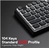 Redragon A130B PBT Pudding keycaps black 104 Keycaps(Open Box)