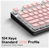 Redragon A130P PBT Pudding keycaps pink 104 Keycaps(Open Box)