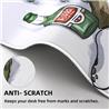 YUNZII Tapis de souris pour bureau en forme de chat ivre