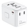 iCAN 65W 4-Port Universal Travel Adapter with 3 USB-C and 1 USB-A(Open Box)