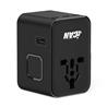 iCAN 45W 5-Port Universal Travel Adapter with 3 USB-C and 2 USB-A