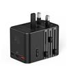 iCAN 45W 5-Port Universal Travel Adapter with 3 USB-C and 2 USB-A