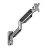 Brateck LDA39-1112 17"-35" Heavy-Duty Gas Spring Monitor Wall Mount, Vesa 100x100,75x75, Max Load 15 KG, Dark Grey.