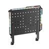 Panneau perforé de bureau à pince ICAN avec éclairage LED et accessoires, noir