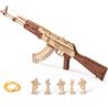 ROKR 3D Wooden Puzzle,AK47 Assault Rifle Justice Guard Series