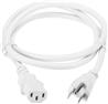 18AWG, 6 pieds, blanc